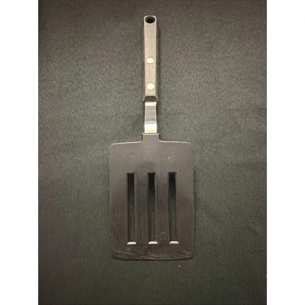 EKCO Short Stainless  Slotted Spatula Nylon Head Bakelite Handle USA